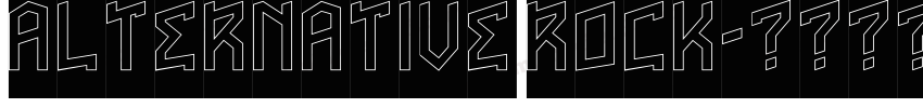 ALTERNATIVE ROCK字体转换